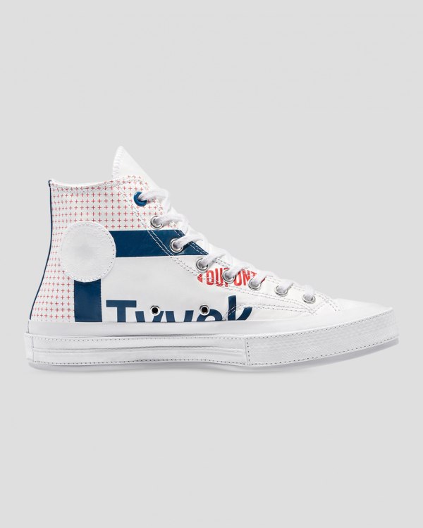 Converse Chuck 70 Tyvek Hvide Sko Danmark - Converse Høje Sneakers Dame - 67153DXQA